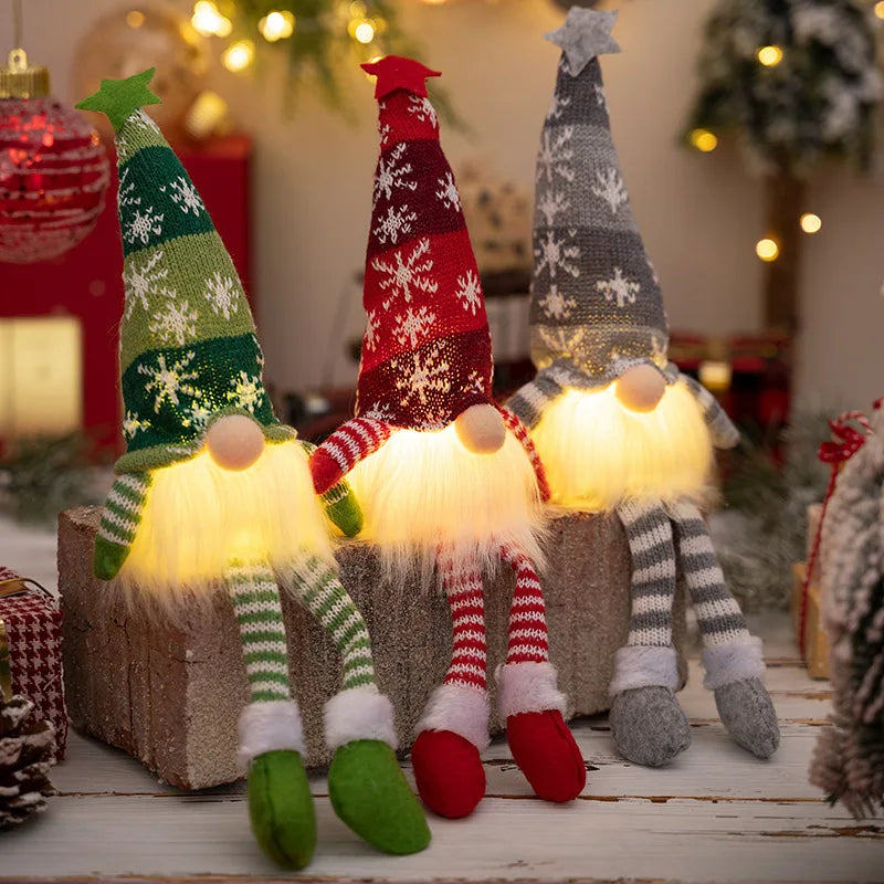 Gnomo de Natal com Luz de LED