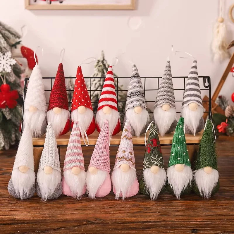 Kit 3 Gnomos de Natal de Tricô
