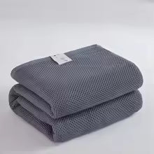Manta de Tricô de Algodão para Cama
