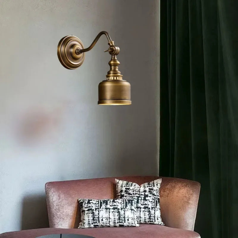Arandela Vintage de Cobre e Vidro