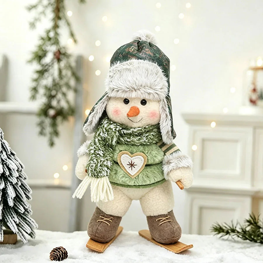 Bonecos de Neve Decorativos Verdes