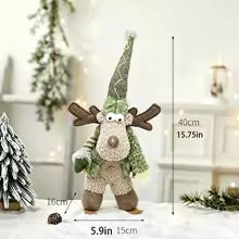 Bonecos de Neve Decorativos Verdes