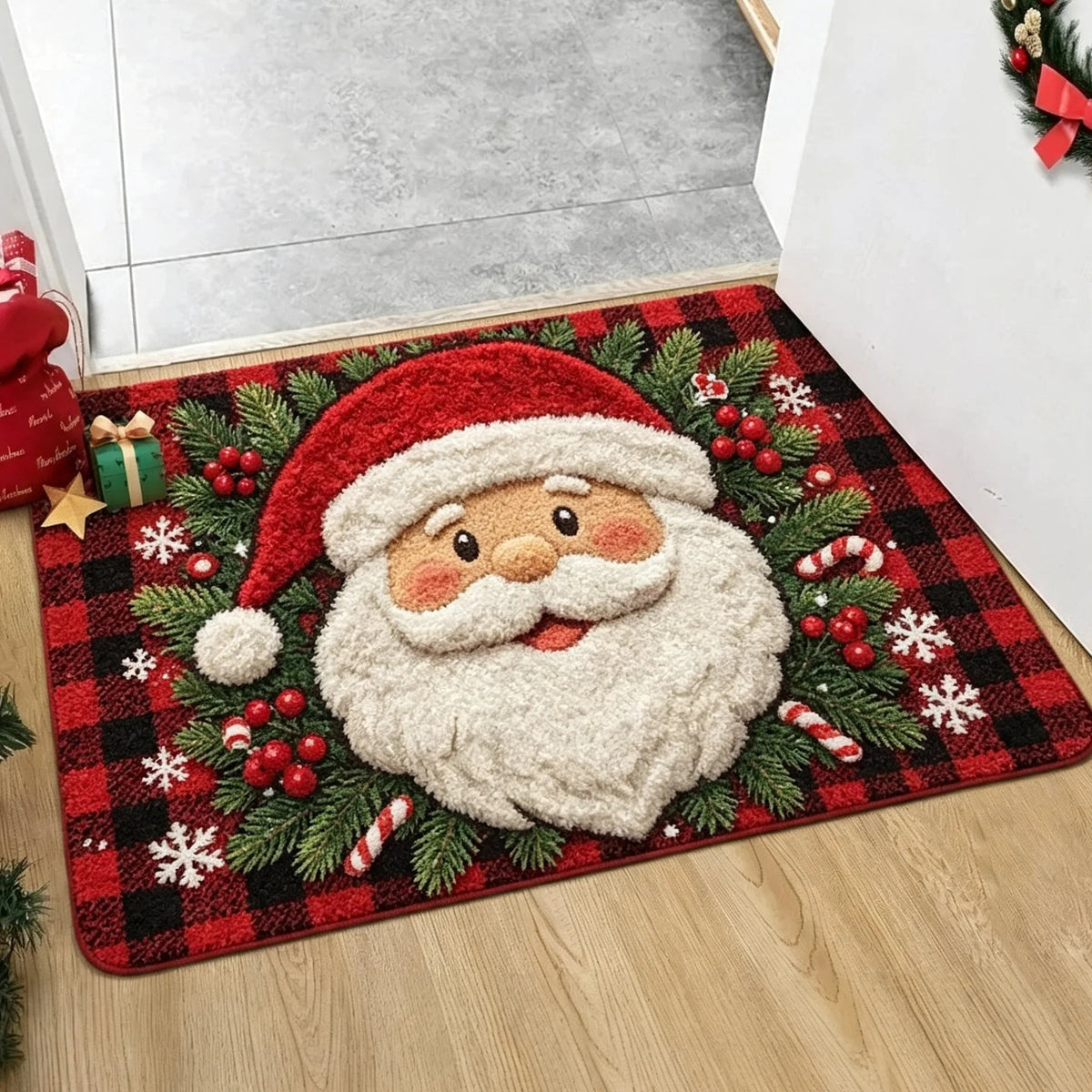 Capacho de Natal Antiderrapante