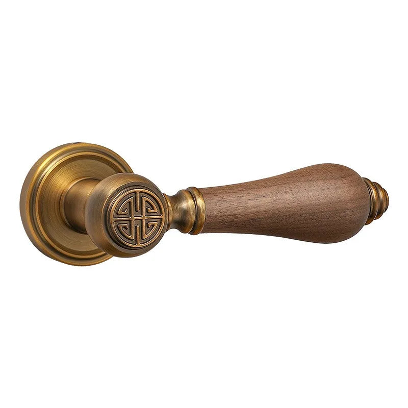Fechadura Francesa Silenciosa Bronze Antigo