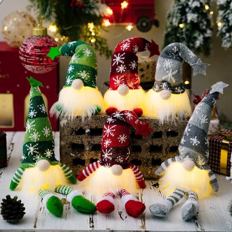 Gnomo de Natal com Luz de LED