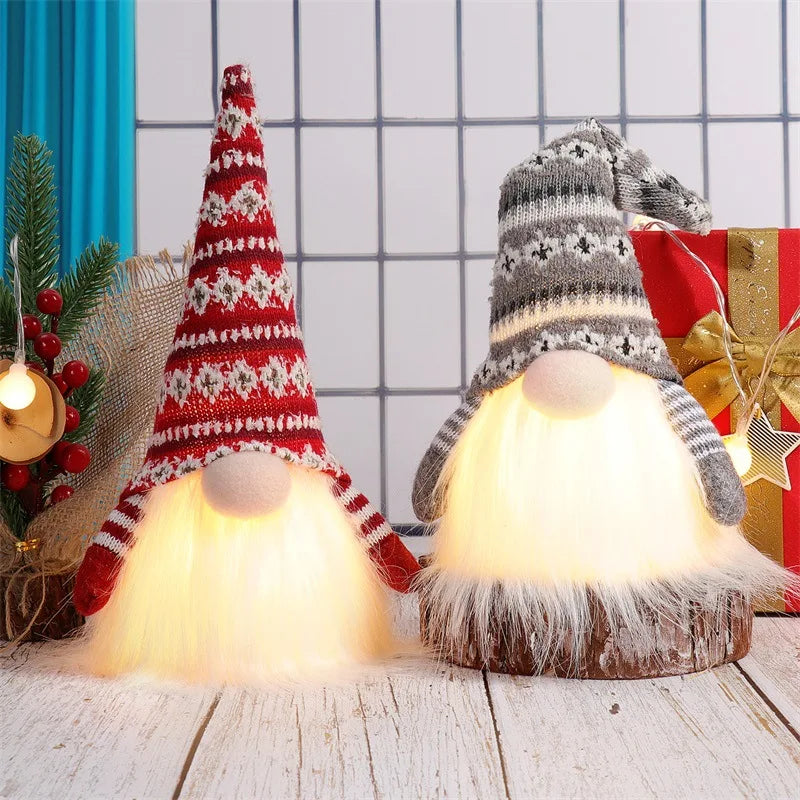 Gnomo de Natal com Luz de LED