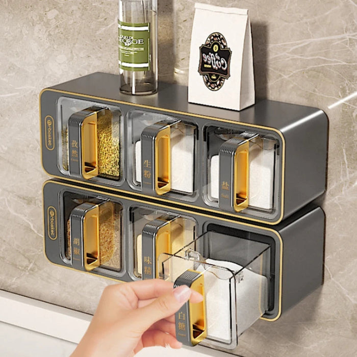 Porta-Temperos de Parede com Colheres