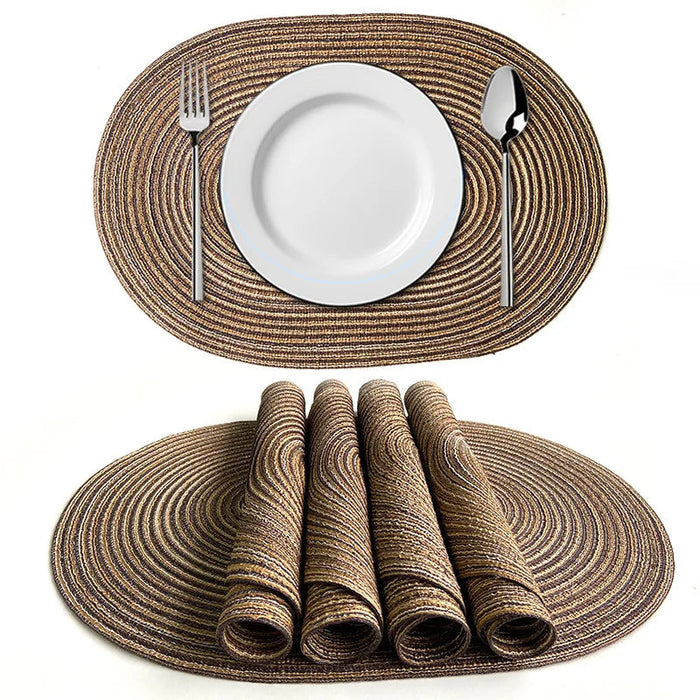 Sousplat Oval Trançado